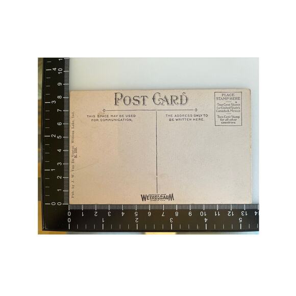 Antique Litho Postcard Ephemera Weixelbaum Winona Lake, IN Pub JW Van De Venter - Picture 7 of 7